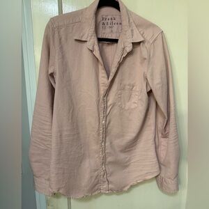 Frank & Eileen Famous Denim Button Up Eileen Shirt - Soft Pink L